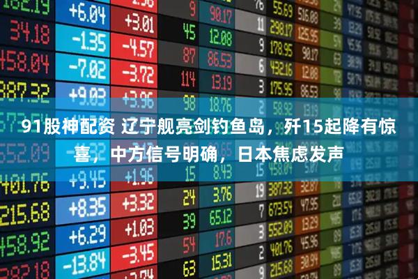 91股神配资 辽宁舰亮剑钓鱼岛，歼15起降有惊喜，中方信号明确，日本焦虑发声